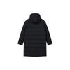 FILA Logo Print Long Hooded Down Jacket Unisex Outerwear Black F51U248901F-NV