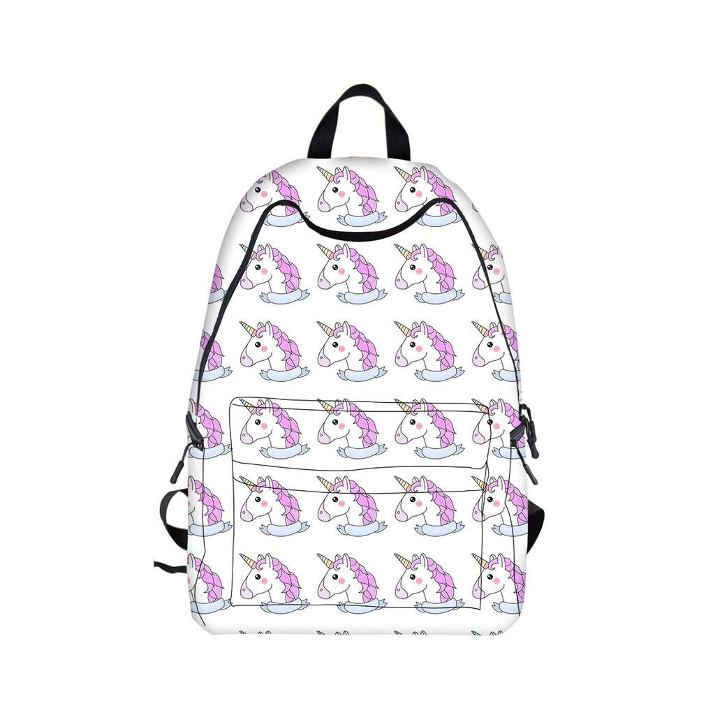 Kreative Persönlichkeit Cartoon Doppelschulter Rucksack Schüler Schultasche Modetrend Reiserucksack