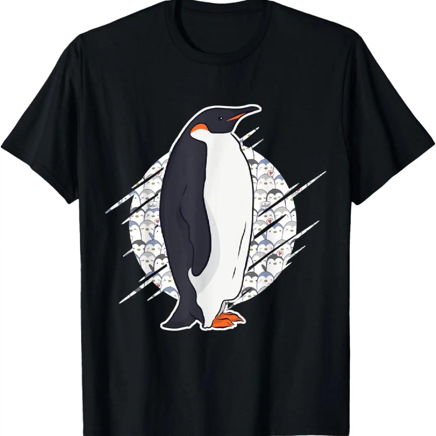 

Animal Lover Gift Idea Antarctic Zoo Penguin T-Shirt XXXXXL чорний