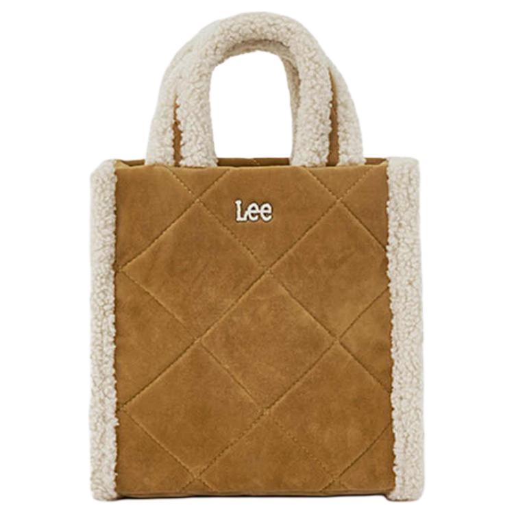 New Lee Fabric Tote Bag Shopping Bag Shoulder Bag Crossbody Bag Handbag Medium Size Women's Coffee Q2-LE220052M-301