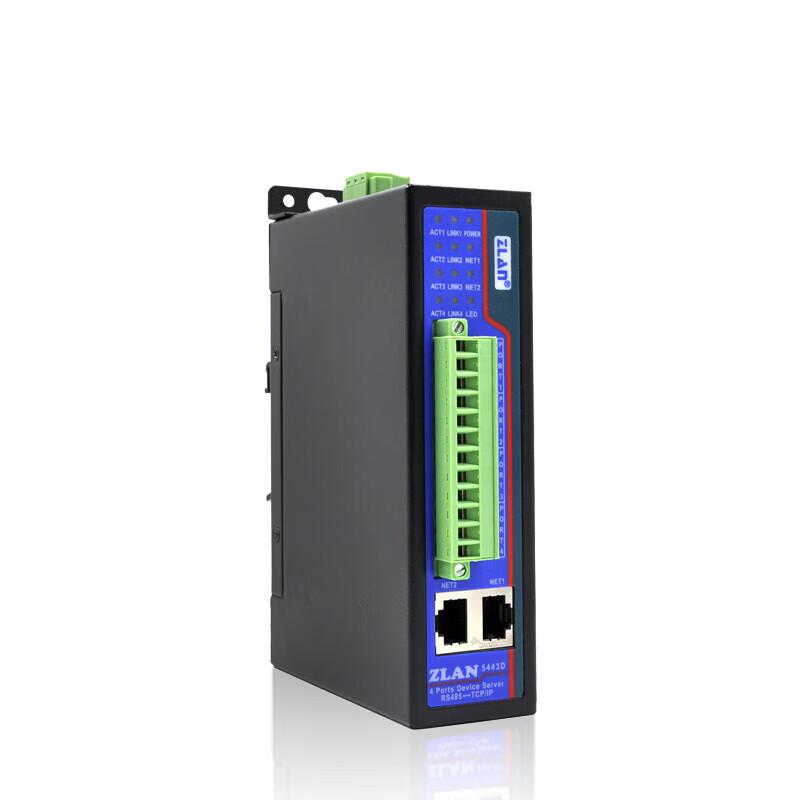 ZLAN 5443D 4-Port RS485 to Ethernet Modbus Gateway