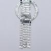 Korean Chain Heart Chain Metal Tassel Brooch For Women Men Suit Decoration Tassel Chain Metal Bead Pin Cloth Jewelry Accessories