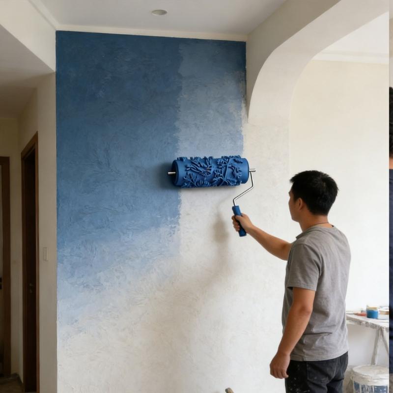Rullo Testurizzatore Professionale 5 Pollici Rullo Pittura Gomma Stampata Ideale Per Progetti Artistici E Vernici Metalliche