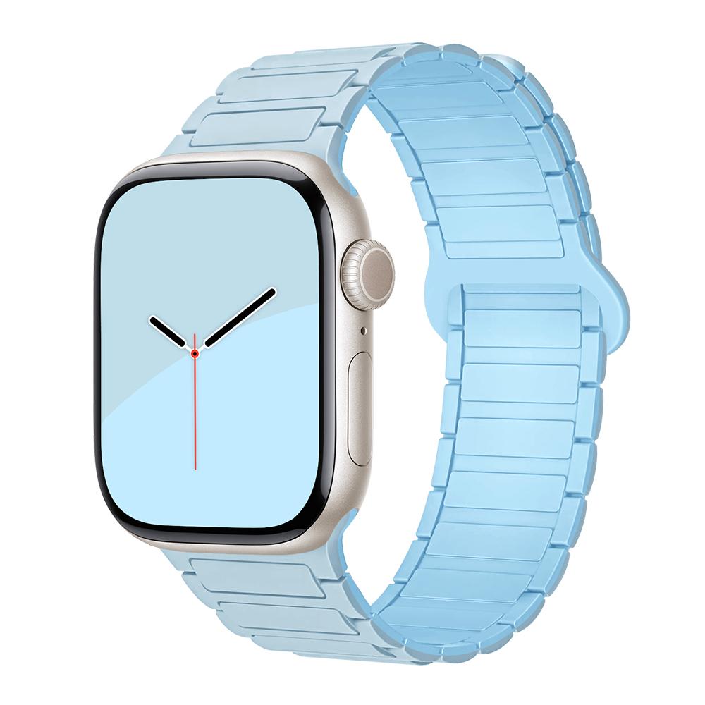 bands for Apple Watch strap 40mm 46mm 45mm 44mm 41mm 49mm Magnetic Silicone correas Bracelet iWatch Series 11 10 9 8 Se ultra2 3