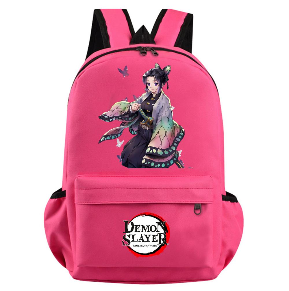 Colorful Anime Demon Slayer Printed Backpack for Teenager Girl Boy Student Schoolbag Women Large Capacity Waterproof Travel Bag Rucksack Gift