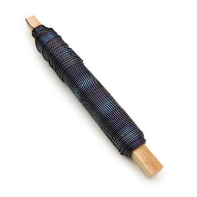 Floral Wire On a Pin - Black Annealed - 0.7mm