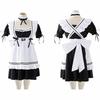 Asminlee Maid Cute and Gakuen Alice Cute Maid Plus Size Fancy Top and Bottom Unisex Costume, Popular, Long, Black, Costume, Beginner's Set, Outfit,