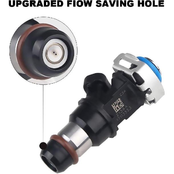 JDMON Fuel Injectors Compatible with Chevy Silverado 1500 2500 3500 Tahoe Express GMC Sierra 1500 2500 3500 Yukon Savana 4.8L 5.3L 6.0L 2001-2006
