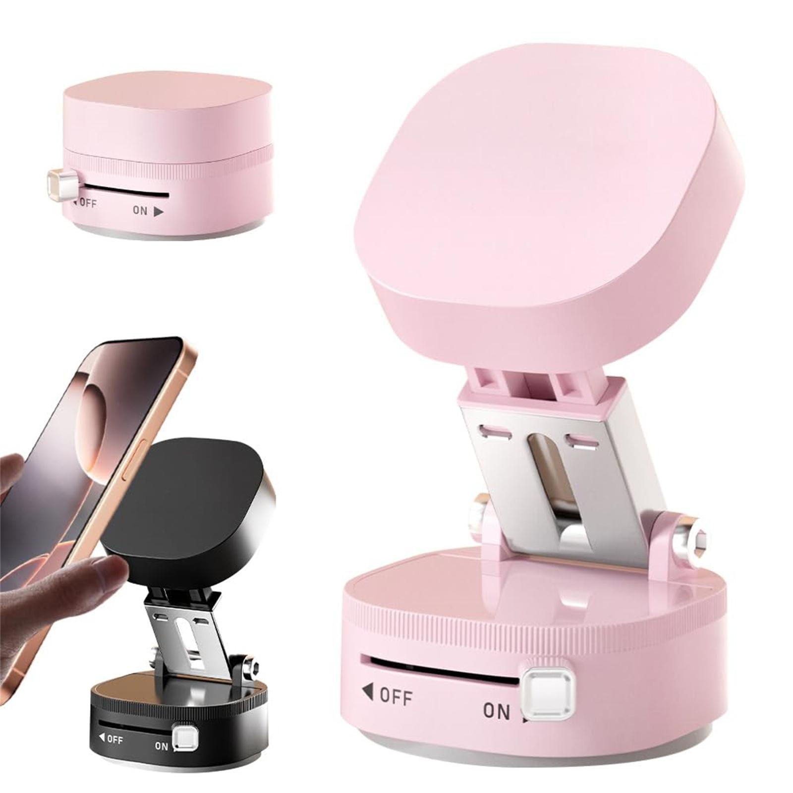 

5 мл Улучшенный Магнитный Вакуумный Держатель для Телефона, Регулируемый на 360° Держатель для Телефона на Присоске для Окна Автомобиля, Держатель для Мобильного Телефона для Автомобилей, Спортзалов, Зеркал One Size розовый