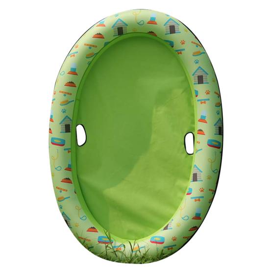 House Print Swimming Pool Pet Dogs Inflatable Floating Raft Water Play Cushion