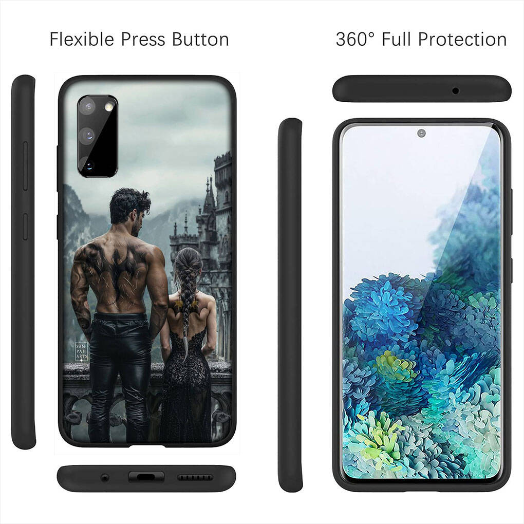 For Samsung Galaxy S25 S24 S23 S22 Ultra FE Plus A17 A37 A57 A56 A55 A06 A16 A15 A36 A26 A35 A05 A25 A54 Phone Case Wallpaper Book Fourth Wing Cover