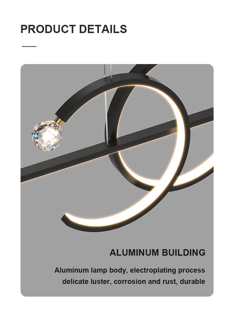 Minimalist LED Pendant Light for Restaurants & Dining - Modern Starry Sky Moon & Star Design