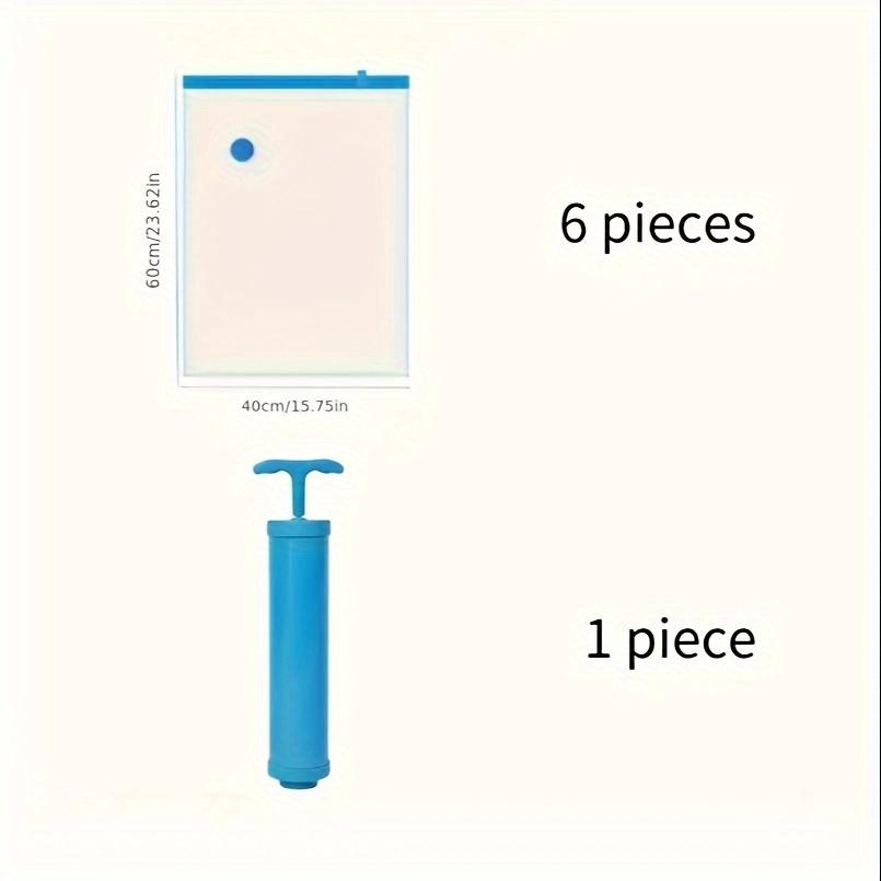 

6 шт вакуумных пакетов для хранения одежды, постельных принадлежностей, экономящие место пакеты для хранения вакуумный пакет, складной сжатый органайзер сумка