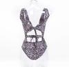 Evropsko-americké sexy bikiny s vysokým pasem s bandáží - Dámské jednodílné plavky ZY051