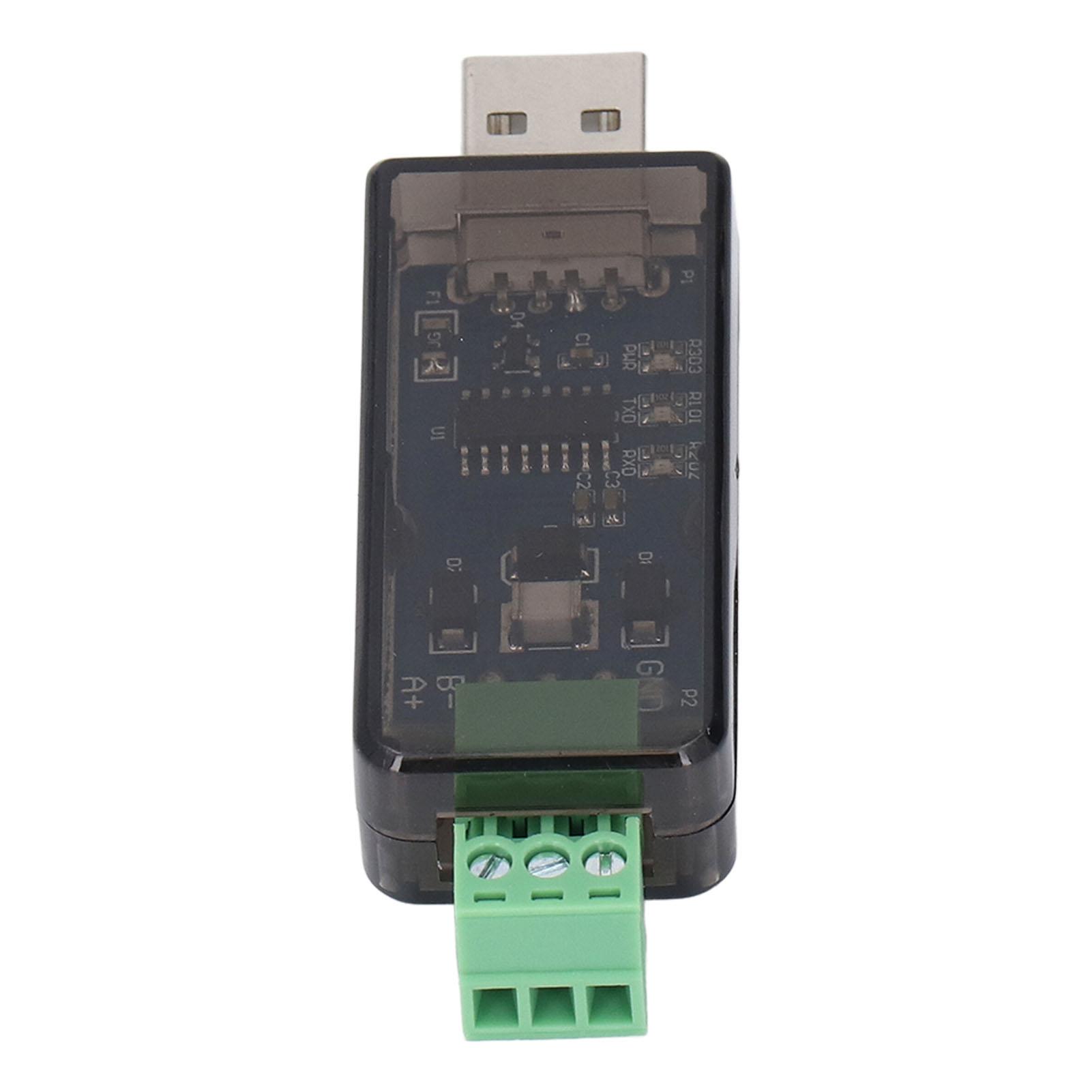 

Конвертер USB в RS485 Промисловий адаптер Напівдуплексний Чіп CH343G Драйвер з запобіжником, що самовідновлюється