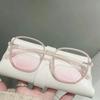 Powder Blusher Gradual Glasses Fashion Computer Anti Blue Light Goggle Women's Girl Decorative Cute Eyewear Spectacle Eyeglass