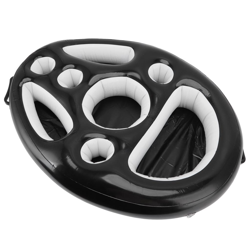 Inflatable Drink Holder PVC Floating Pool Tray Fruit Wine Mobile Phone Water Inflatable Ice Bed for