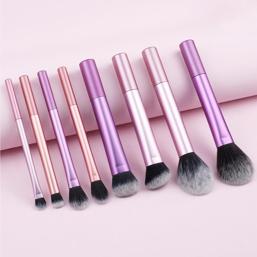8-Piece Professional Makeup Brush Set: Powder, Concealer, Eyeshadow, Includes Picture Package