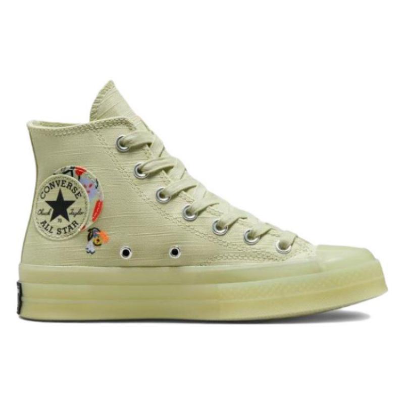 Converse Anni '70 Chuck Taylor All Star Tendenza Antiscivolo Resistenti all'Usura Leggere Scarpe da Ginnastica Alte da Uomo Verde Oliva