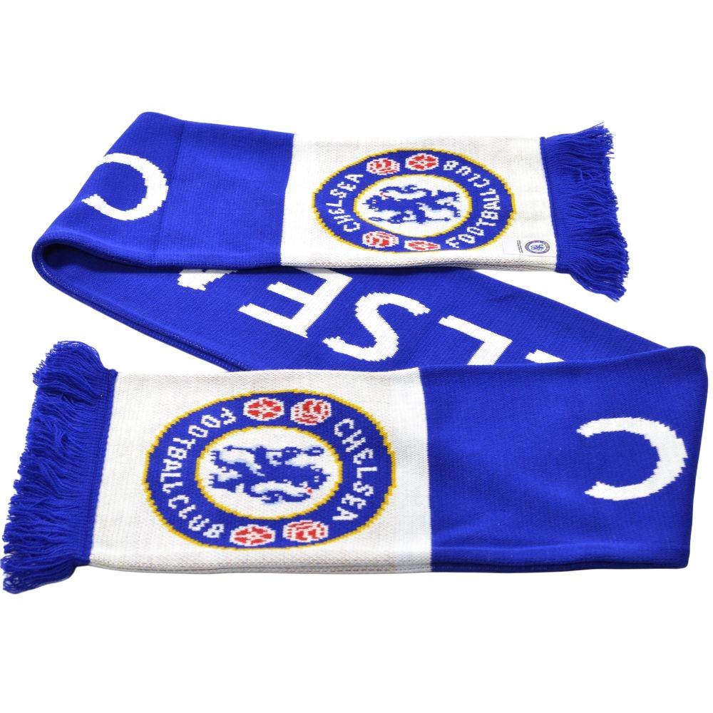 Chelsea FC Wordmark Knitted Scarf