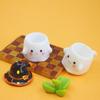 Mini Nail Polish Powder Liquid Nail Cup Nail Brush Cleaning Tools Liquid Power For Mixing Bowl Ghost Cartoon Brush Holder Dish