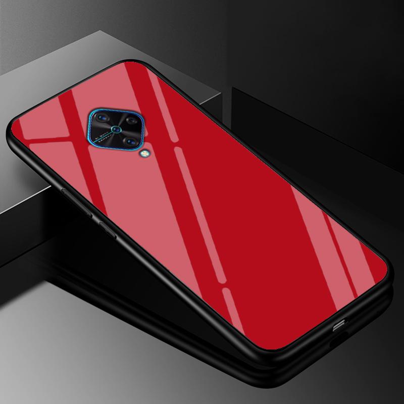 Tempered Glass Case For Vivo V17 Case Russia Glass Back Cover Soft Bumper For Vivo V17 Phone Cases V 17 Funda Y9s S1 Pro Coque