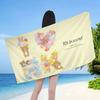 Popular Cute R-rilakkumas bear Beach Towel Colorful Bath Towels for Girl Microfiber Quick Dry Custom Sand Free Beach Yoga Spa