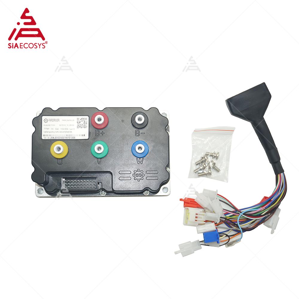 Nanjing Yuanqu SIAECOSYS FARDRIVER ND72300 Electric Motorcycle Controller 300A BLDC Programmable for 3KW QSMOTOR