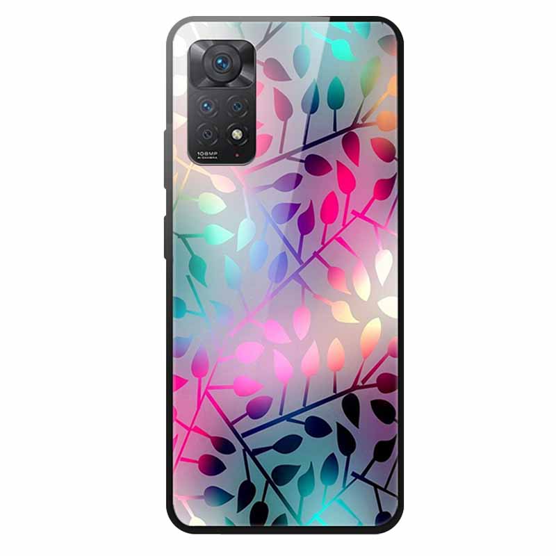 Tempered Glass Case For Xiaomi Redmi Note 12 Pro 4G Case Hard Glass Back Cover For Redmi Note 12 Pro 4G Phone Case Soft Bumper