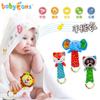 Babyfans Baby Toy Newborn 0-3 Years Old Hand Rattle, Baby Educational Animal Plush Doll