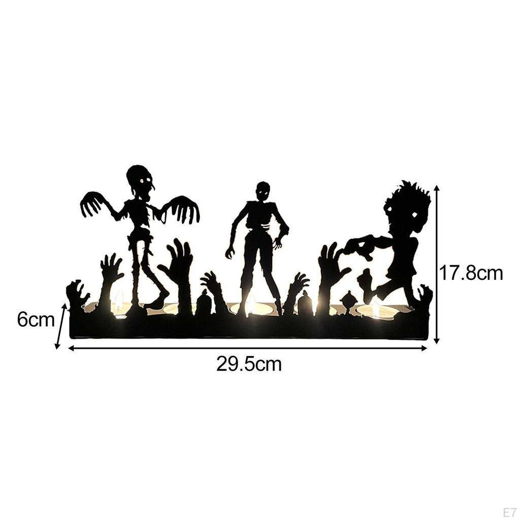 Elegant Tealight Candle Holder Set for Halloween Home Decor