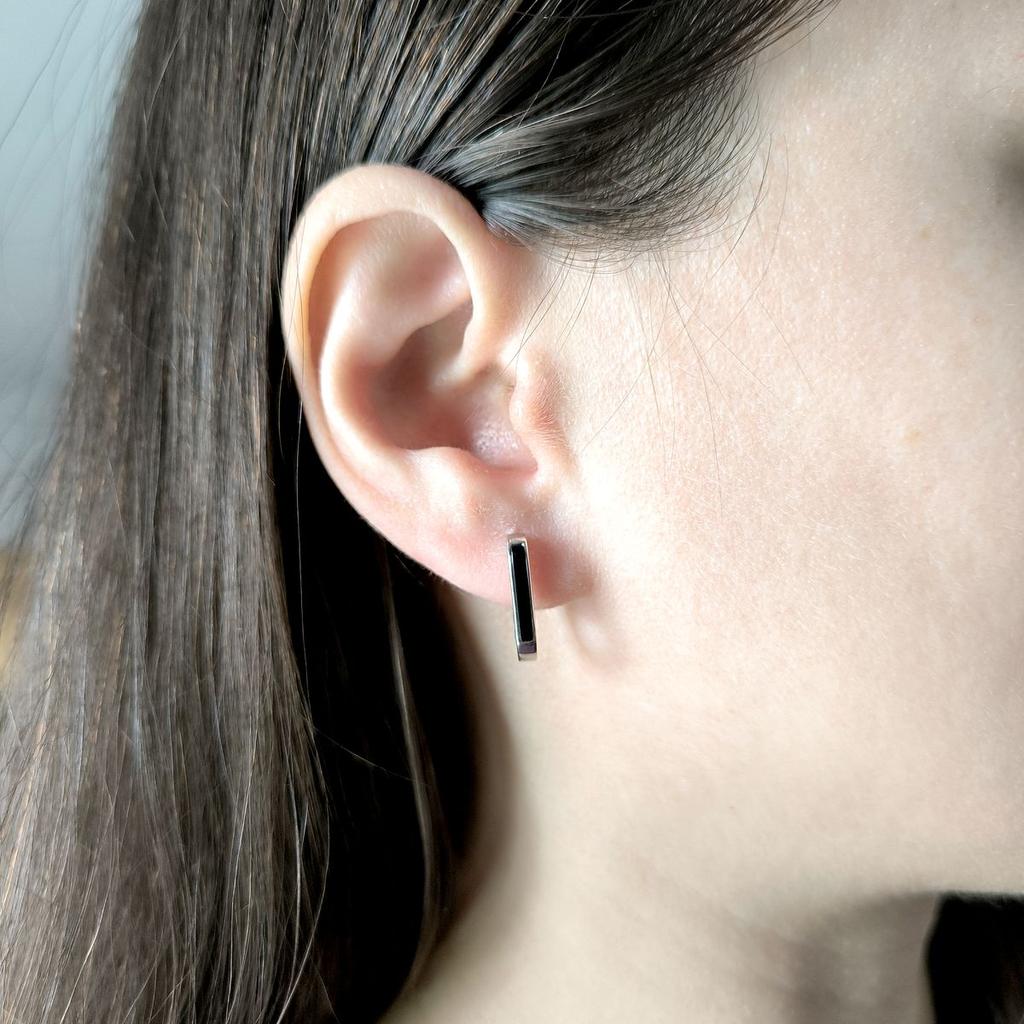 Silver Earrings with Enamel (2174943)