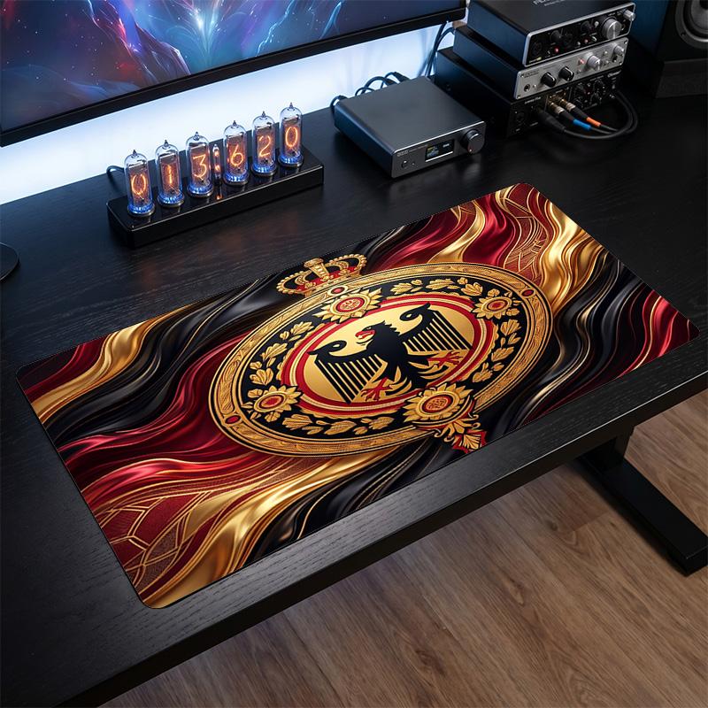 Belgium Football Crest Mouse Pad, Extended Non Slip Rubber Desk Mat for Gaming Office Laptop Fan Gift