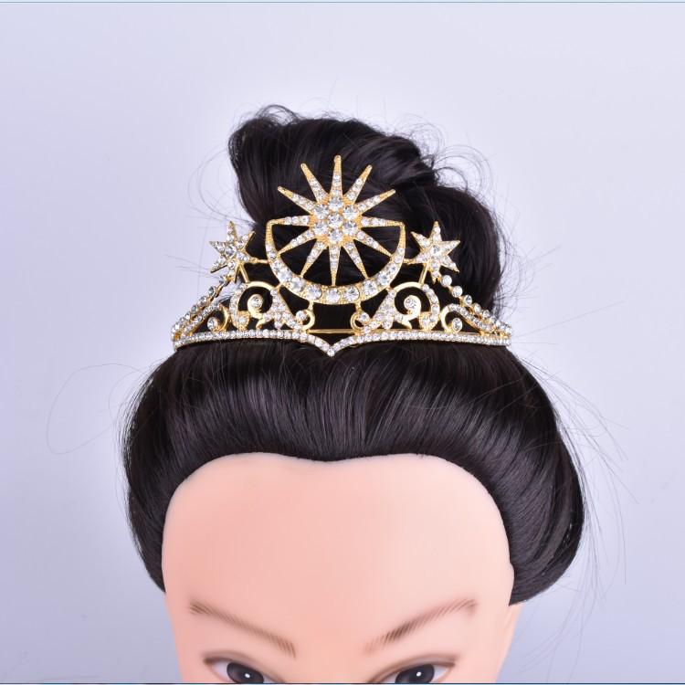 

Барокко Звездная Корона Кристалл Свадебные Диадемы Горный Хрусталь Театрализованная Диадема Невесты Звездный Головной Убор Свадебные Аксессуары Для Волос Тиара De Noiva