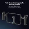 Portable Phone Video Rig Kit Smartphone Stabilizer for Video Recording Universal Phone Cage with Side Handles Cold Shoe