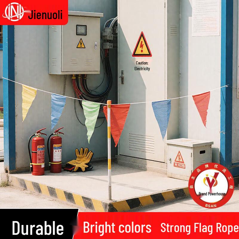 JNL Colorful Triangle String Flags