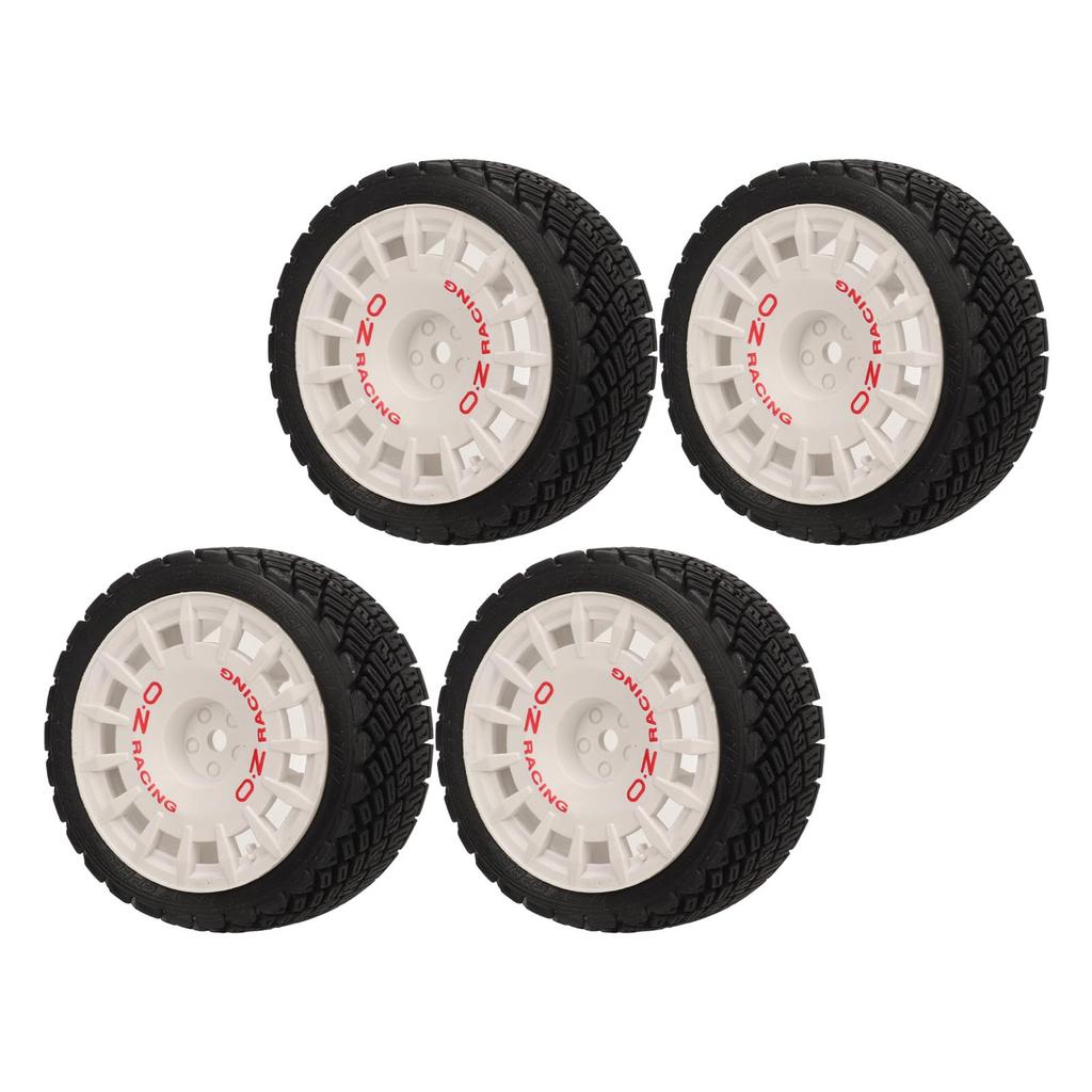 4 Pcs RC Car Tire Rubber Wheels High Wear Resistance Strong Cushioning 1Celsius10 RC On Road Tyres for