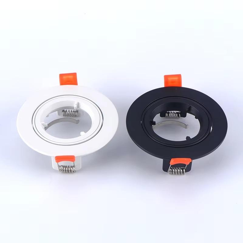 White/Satin Nickel Round MR16 Ceiling Light Downlight Custom-made Aluminium Adjustable Gu Aluminum Modern Style