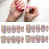 Handmade Aurora Flashing Rhinestone Disco Glitter Nail Sticker Candy Paradise Ultra-short Gradient Xs S M L