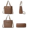New Presbyopia Bag, High-end Retro Six-piece Set, Letter Plaid Diagonal Span Bag for Women