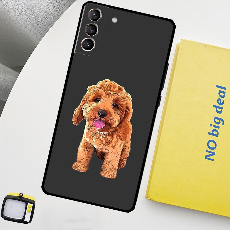 Cute Cockapoo Dog Phone Case For Samsung Galaxy S25 S26 Ultra S21 S22 S23 S24 Ultra S10 S20 Plus S25 FE Cover