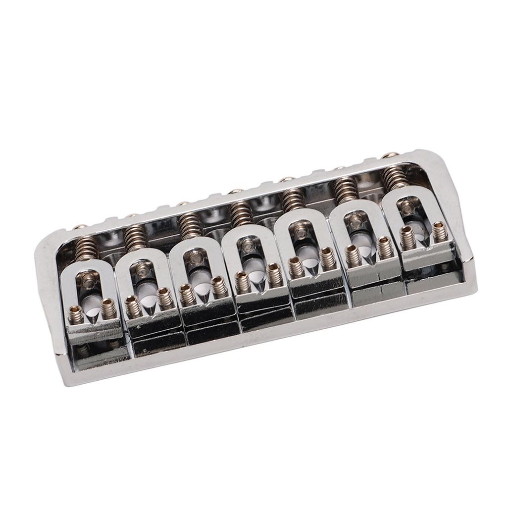 Guitar Bridge 7 String Metal Tailpiece Instrument Accessory for Bass Ukulele Electric Guitars