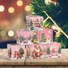 6pcs/set Christmas Candy Box 7x7x7cm Wrapping Boxes New Storage Box  Home Decor