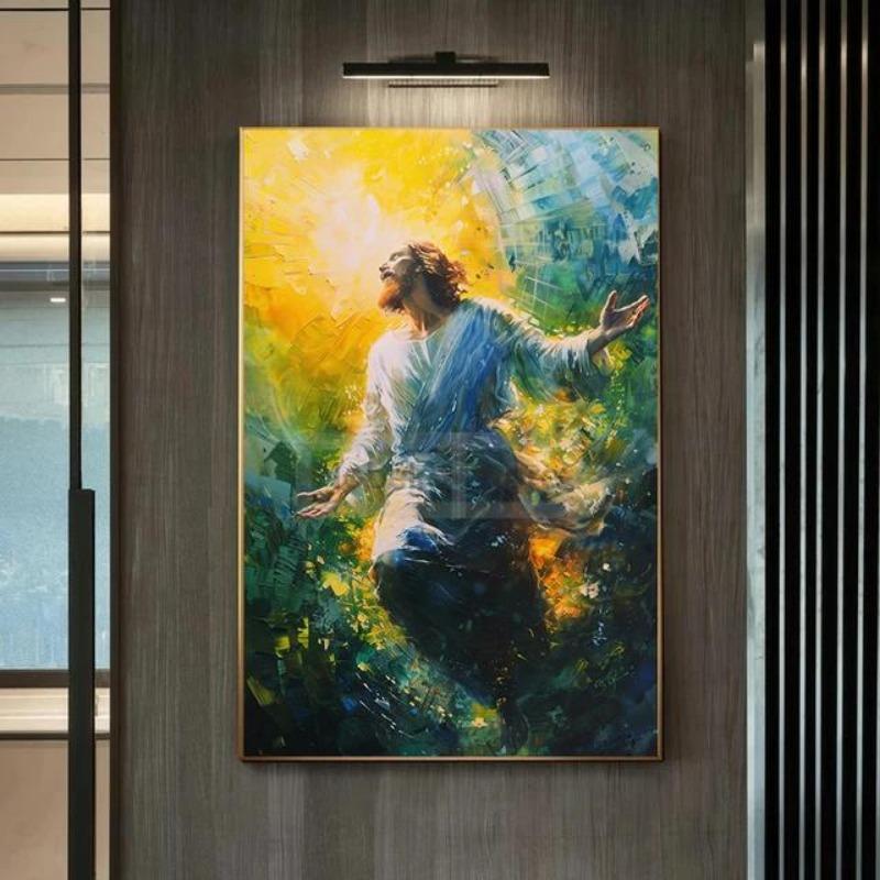 Jesus Christ Biblical Art Canvas Print  Christian Gospel Wall Decor for Holy Week  Easter  Perfect for Home Room or Church Decor