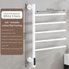 Stainless Steel Intelligent Electric Towel Rack Bathroom LED Digital Display Constant Temperature Drying Storage Rack