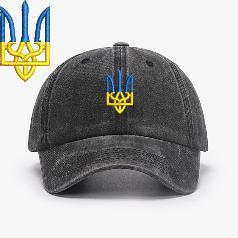 Embroidery Ukraine Trident Symbol Spetsnaz Special Forces Men Baseball Caps Brass Buckle Dad Caps Snapback Adjustable
