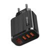 30W Multi Port USB Charging Adapter Fast Charging Wall Adapter Travel Charging Adapter WIth LED Display For Mobile Phone