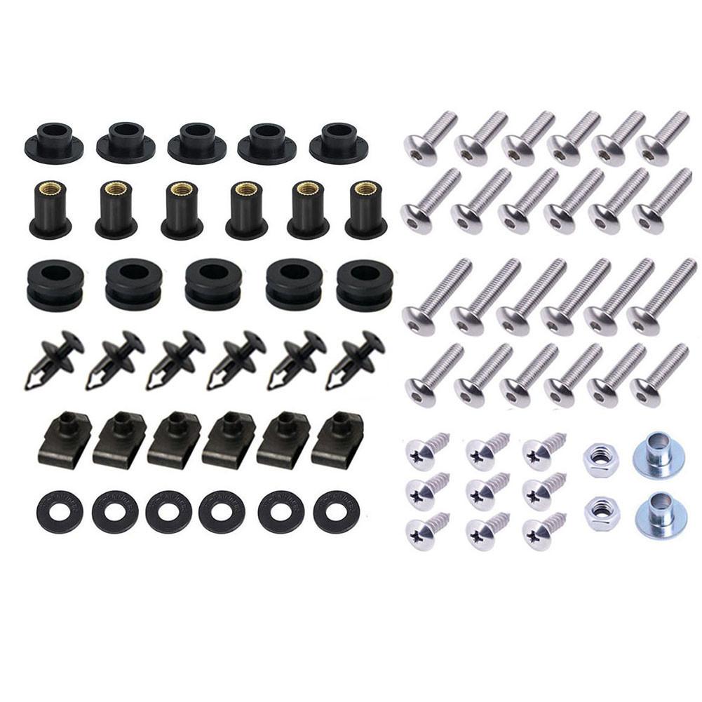 

1 комплект болтов обтекателя мотоцикла, комплект винтов корпуса, гайки из нержавеющей стали для Honda CBR1000RR 2008-2011