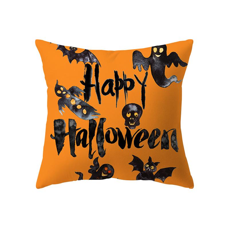 Alphabet Halloween Theme Pillow Cover Sofa Cushion  Holiday Gift Party Decoration Home Decor