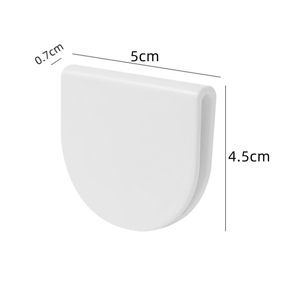 4pcs Shower Curtain Clips No Punching Waterproof For Household Bathroom